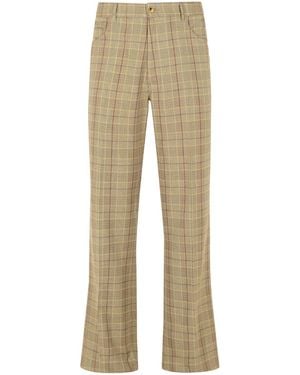 Amiri Virgin Wool Blend Pants - Natural