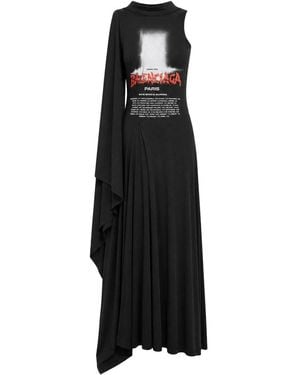 Balenciaga The Door Long Dress - Black