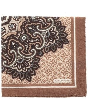 Tagliatore Wool Pocket Square - Pink