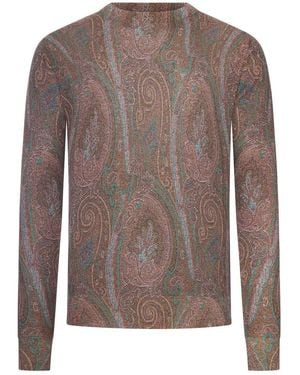 Etro Paisley Sweater - Brown