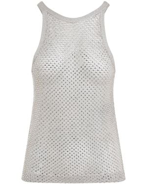 Tom Ford Lurex Knit Top - Gray