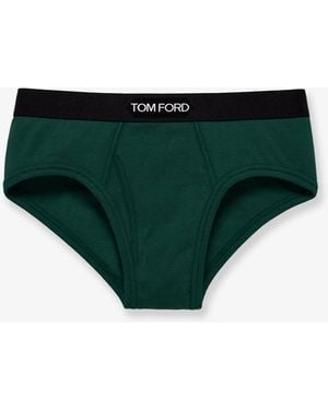 Tom Ford Cotton Briefs - Green