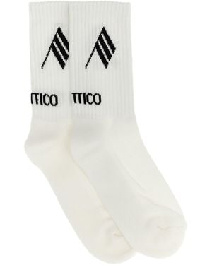The Attico Logo Socks - White