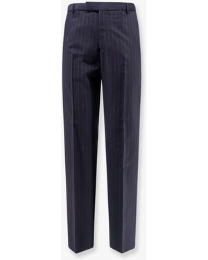 Gucci Pinstripe Wool Pants - Blue