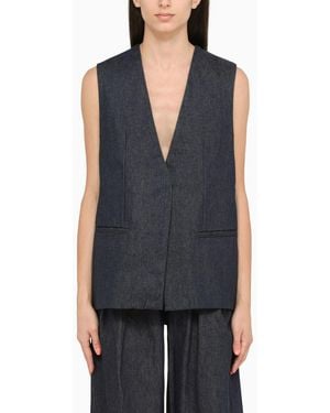 Amiri Cotton Waistcoat - Blue