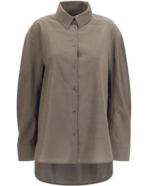 Jacquemus Citta Virgin Wool Shirt - Gray