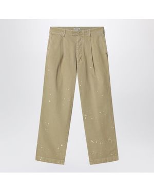 AURALEE Finx Cotton Chino Pants - Natural