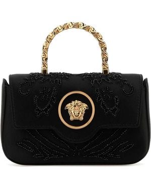 Versace Mini Top Handle Vitello - Black