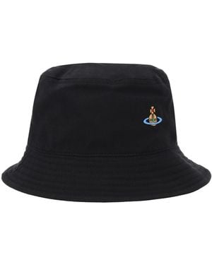 Vivienne Westwood Orb Logo Bucket Hat - Black