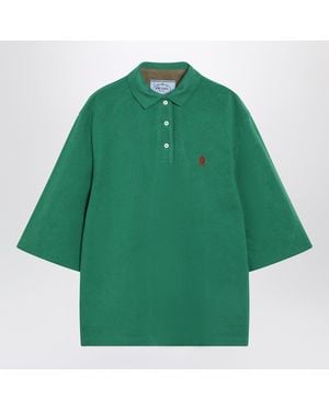 Prada Camouflage Pique Blouson - Green