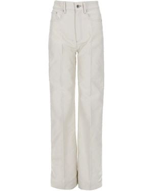 A.P.C. Straight High Rise Jeans - White