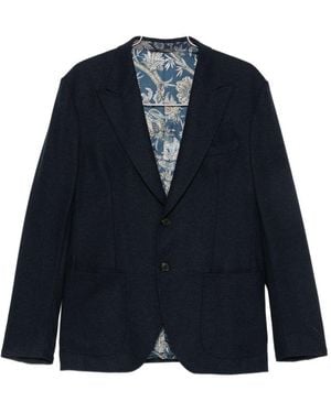 Etro Single-Breasted Jacket - Blue