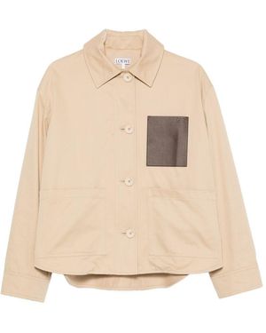 Loewe Cotton Workwear Jacket - Natural