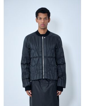 Moncler Rick Owens Geocamo Flight Bomber Jacket - Blue