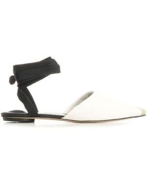 Jacquemus Canvas Espadrille Mules - White