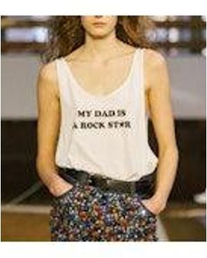 Stella McCartney My Dad Is A Rockstar Tank Top - Black