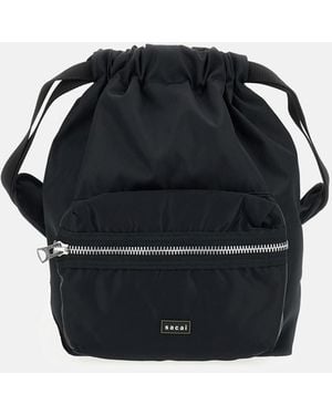 Sacai Pocket Knapsack Backpack - Black