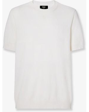 Fendi Cotton And Cashmere Sweater - White