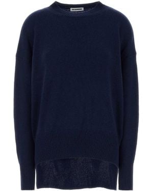 Jil Sander Cashmere Oversize Sweater - Blue