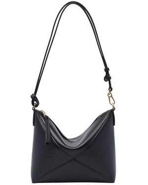 Loewe Puzzle Fold Pochette - Black