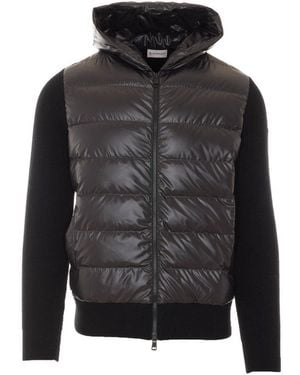 Moncler Logo Padded Cardigan - Black