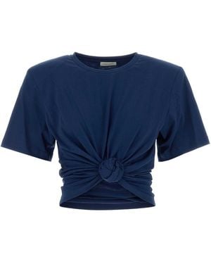 Magda Butrym Cotton T-Shirt - Blue