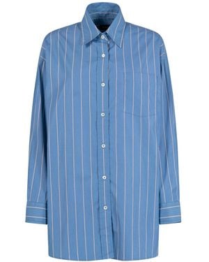 A.P.C. Relaxed Stripes Shirt - Blue