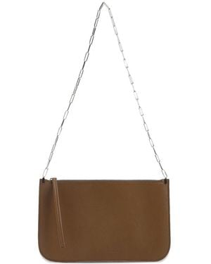 Phoebe Philo Slip Chain Leather Pouch - White