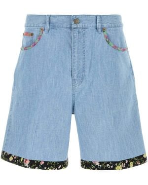 Valentino Garavani Denim Bermuda Shorts - Blue