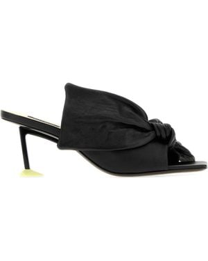 Givenchy Solid Boudoir Mules - Black