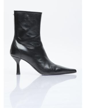 Our Legacy Slim Leather Boots - Black