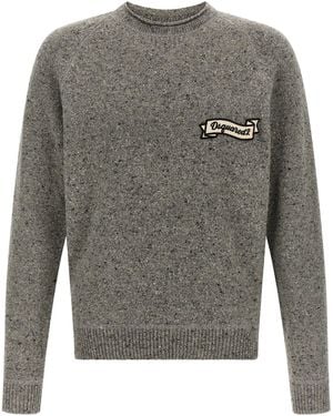 DSquared² 'Knop Yarn' Sweater - Gray
