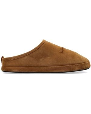 Balenciaga Suede Mules - Brown