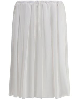 Prada Jersey Midi Skirt - White