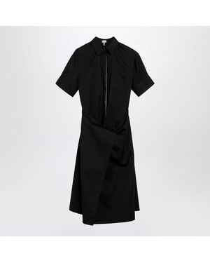 Loewe Cotton Shirt Dress - Black