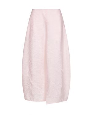 TOTEME Bloom Silk Blend Long Parachute-Style Skirt - Pink