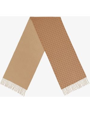 Gucci Gg Wool And Cashmere Scarf - White