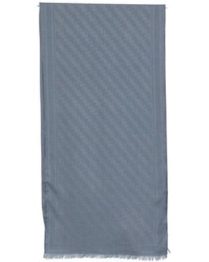 Brioni Wool And Cashmere Scarf - Blue