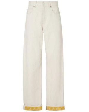 Fendi Neutrals Denim - White
