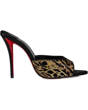 Christian Louboutin Miss Z T 100 Sandalo Con Tacco - Metallic