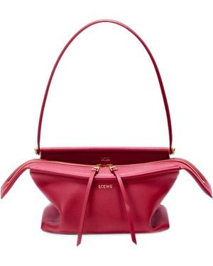 Loewe Whisker Small Leather Shoulder Bag - Red