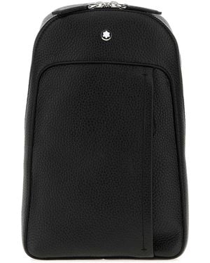 Montblanc Leather Crossbody Bag - Black