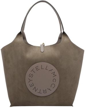 Stella McCartney Reversible Logo Tote Bag - Brown