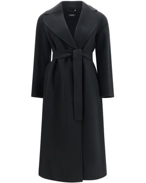 Max Mara 'S Maxmara Poldo Virgin Wool Coat - Black