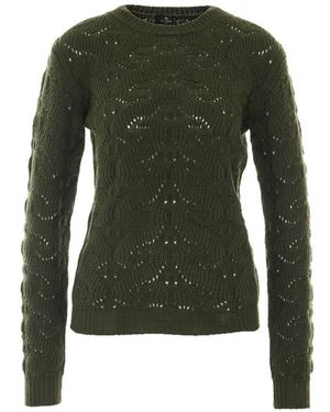 Etro Paisley Detailing Sweater - Green