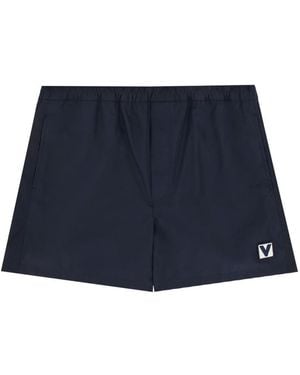 Valentino Nylon Swimsuit With Chez Patch - Blue
