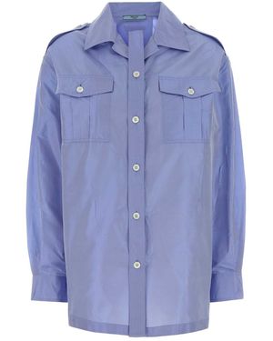 Prada Relaxed Solid Shirt - Blue