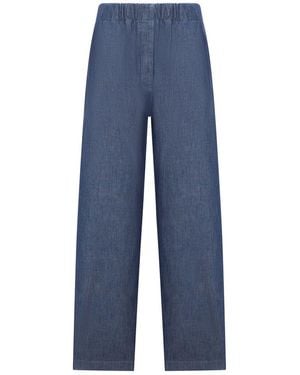 Jil Sander Wide Leg Pants - Blue