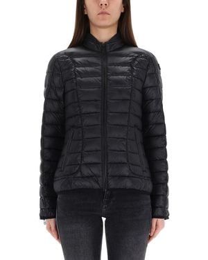 DIESEL Quilted Mandarin Collar Jacket - Black