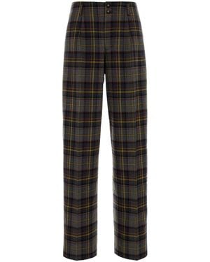 Etro Embroidered Stretch Wool Pant - Black